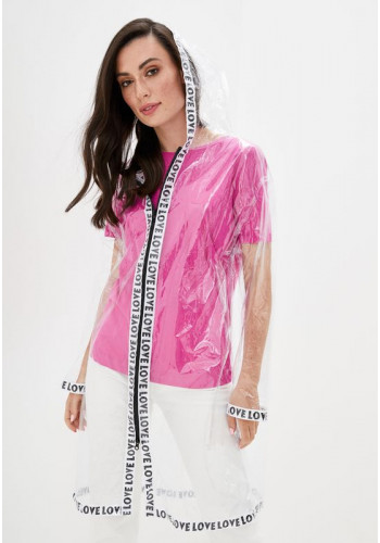Transparent "LOVE" raincoat 