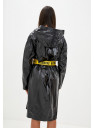 Black with long "Warning" belt