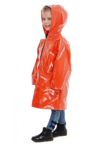Orange raincoat