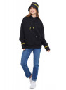 Women's black hoodie