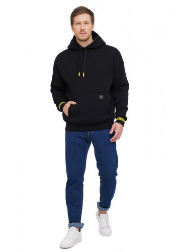 Black men's hoodie